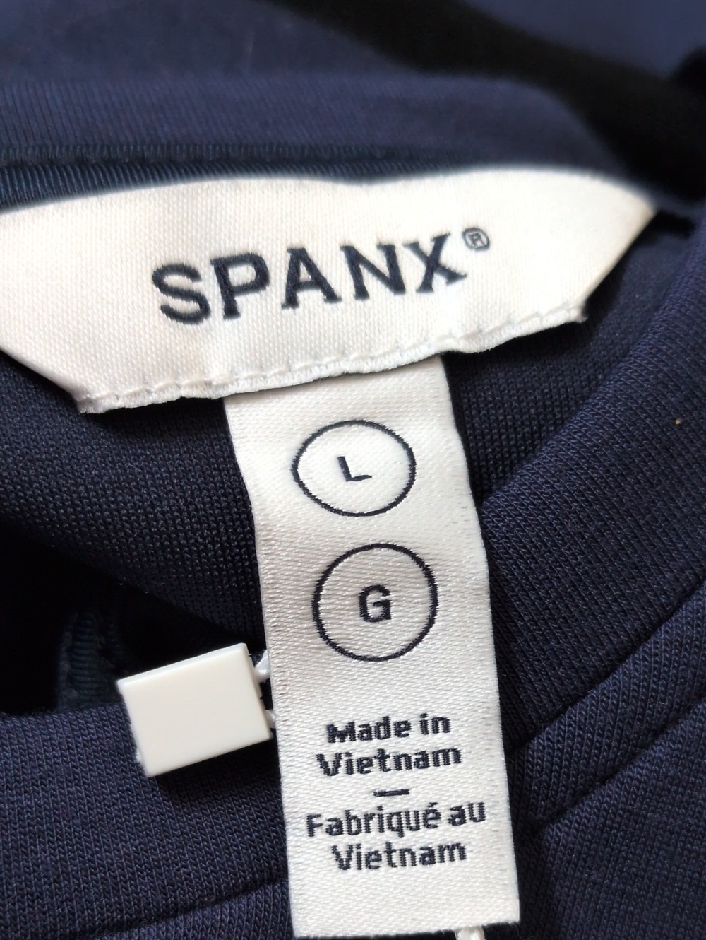SPANX AirEssentials® Tie Waist Jumpsuit Timeless Navy LP - Picture 13 of 16